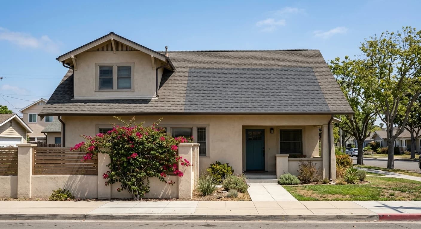 Repaired roof following Peak Builders inspection in San Diego